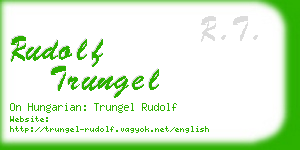 rudolf trungel business card